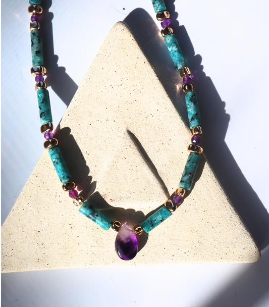 Amethyst Jade Necklace