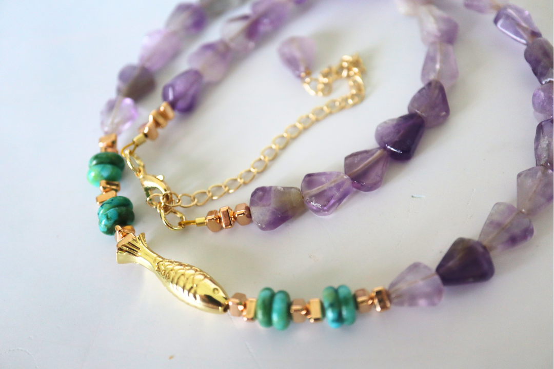 Amethyst Anthias Necklace
