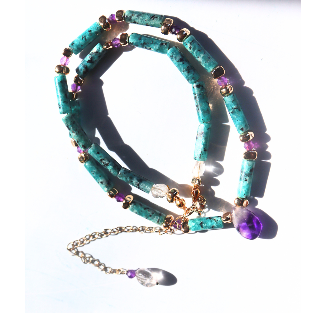 Amethyst Jade Necklace