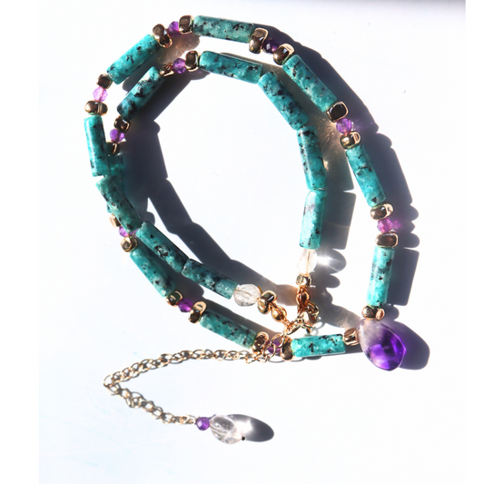 Amethyst Jade Necklace