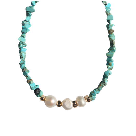 Pearl Turquoise Necklace
