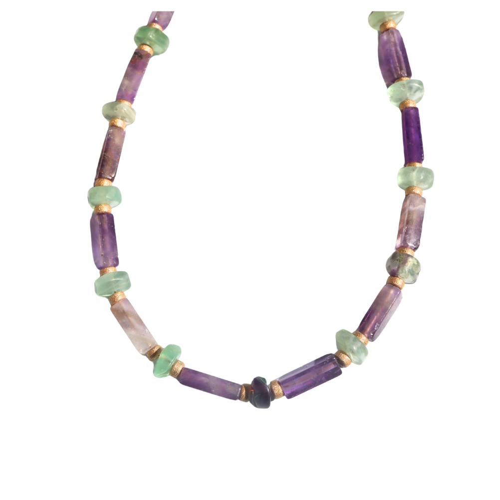 Amethyst Flourite Choker