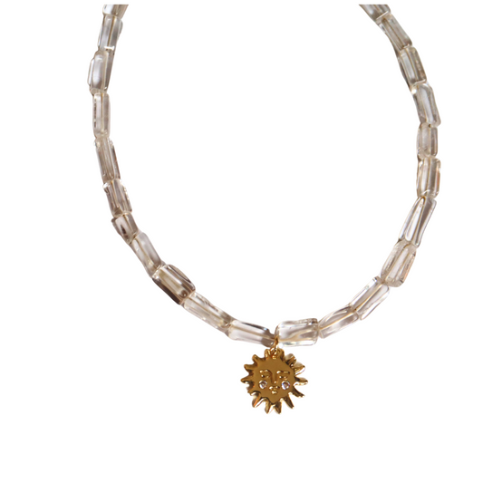 Quartz Sun Necklace