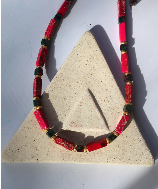 Pink Jade Necklace