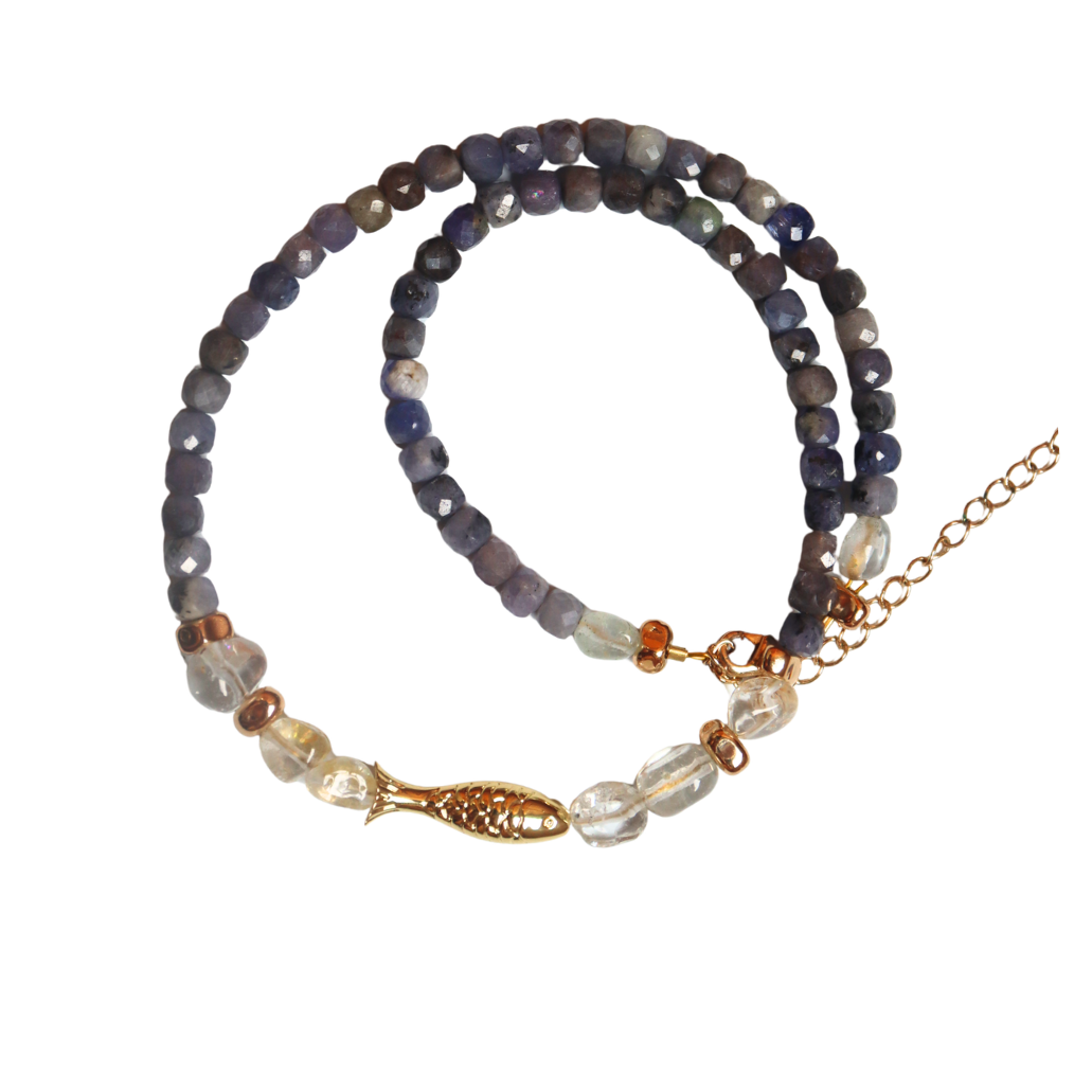 Blue Ruby Necklace