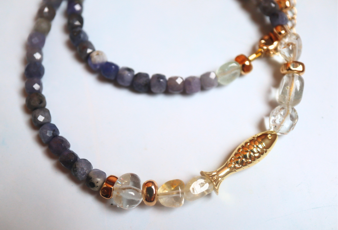 Blue Ruby Necklace