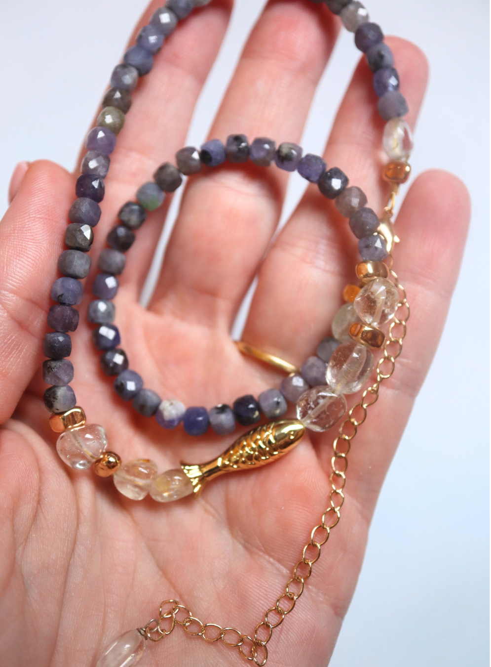 Blue Ruby Necklace