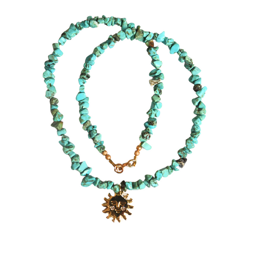 Turquoise Sun Necklace
