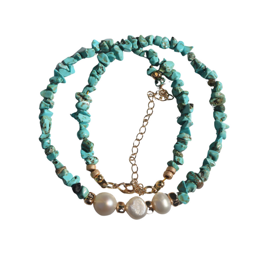 Pearl Turquoise Necklace